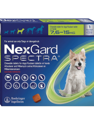 Nexgard Spectra for Medium Dogs 7.5-15KG